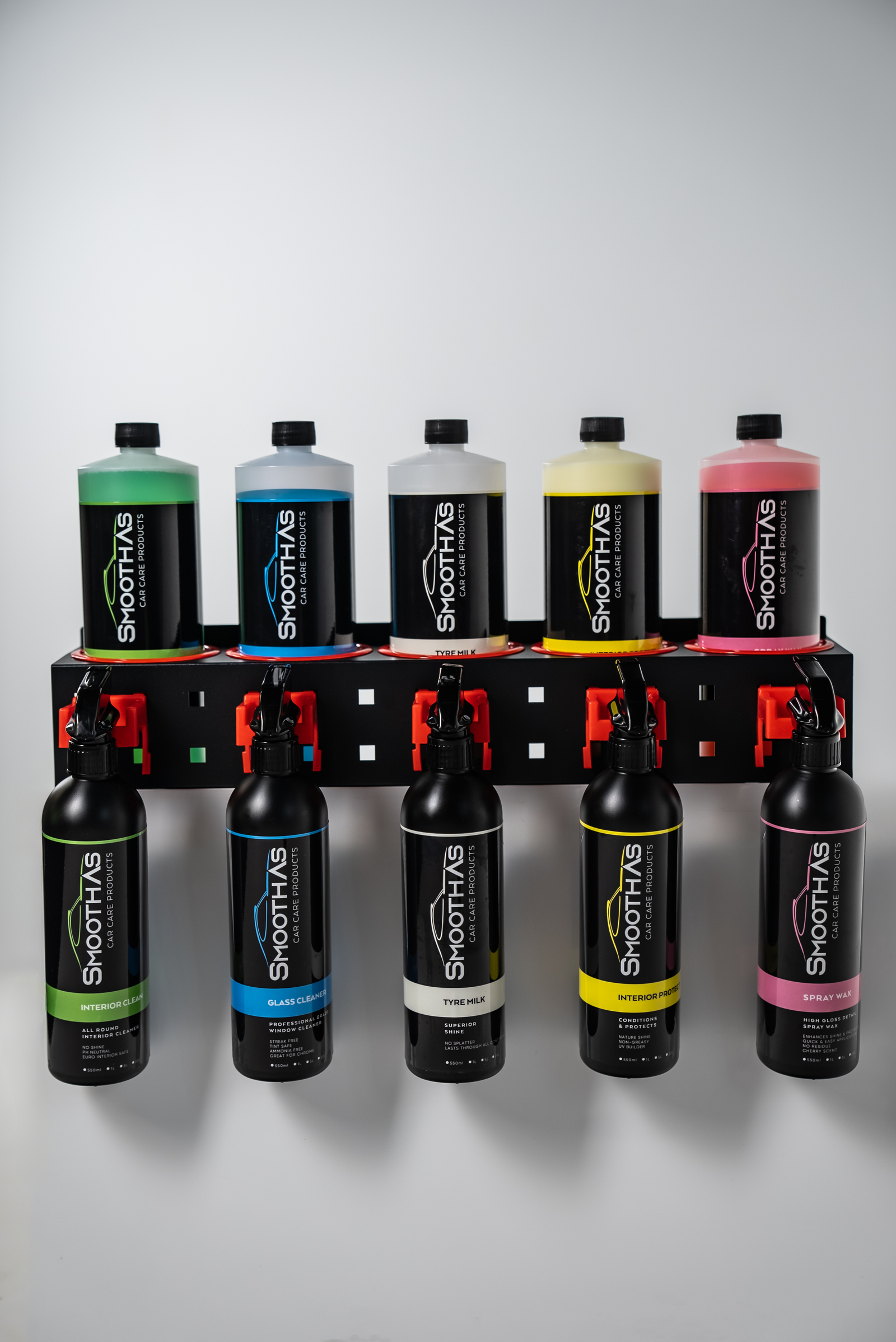 Detailing Bottle Storage Rack