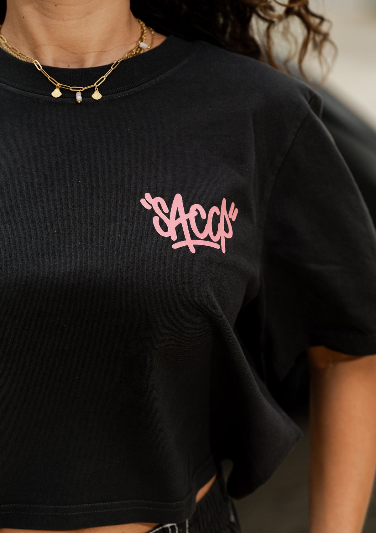 SACCP Womens Graffiti Crop